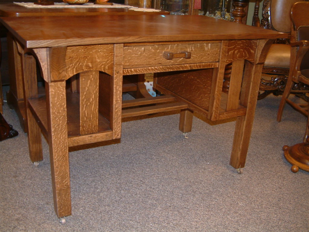 Arts & Crafts Library Table Salado Creek Antiques