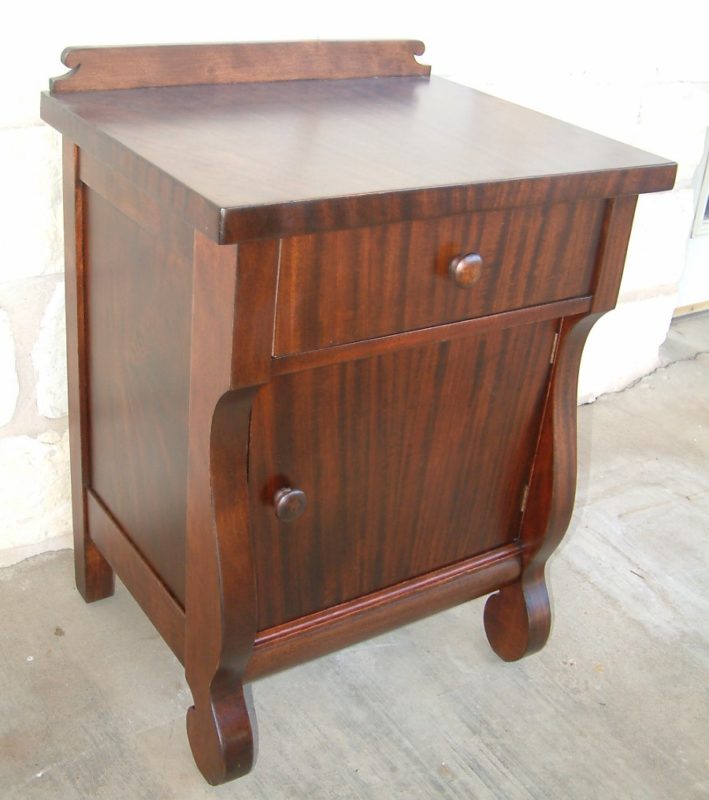 Mahogany Empire Nightstand Salado Creek Antiques