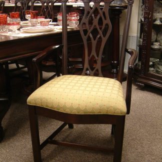 Mahogany Oversized Chippendale Dining Chairs Set of 8