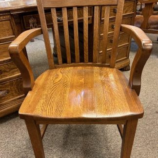 Oak Heavy Office Arm Chair   SOLD