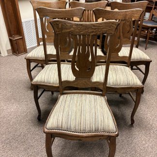 Oak Heavy Dining Chairs  Set of 6