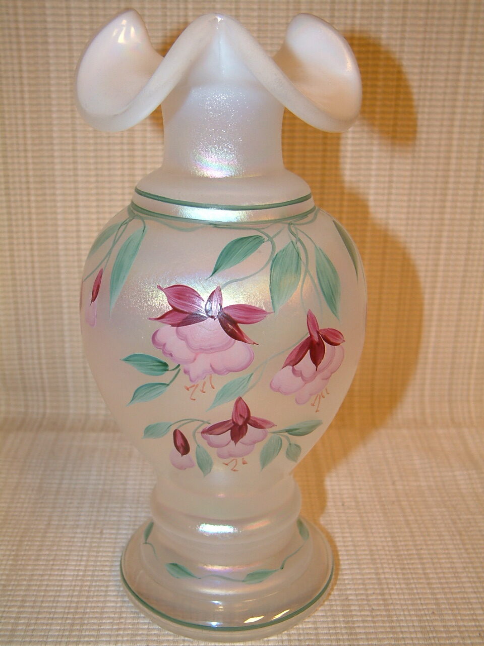 clear cherry blossom white vase