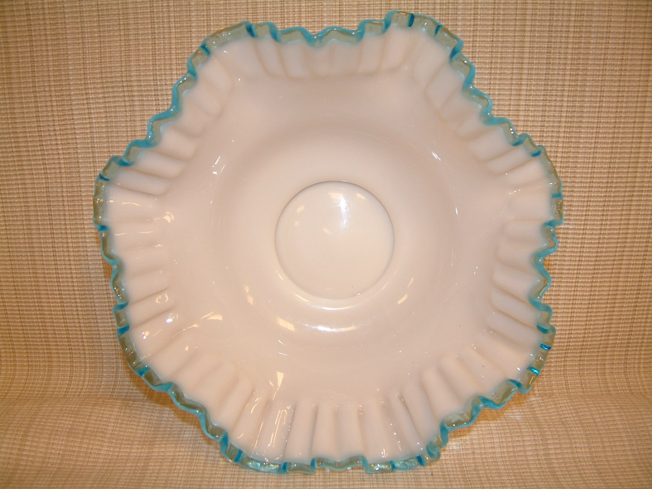 fenton aqua crest centerpiece bowl