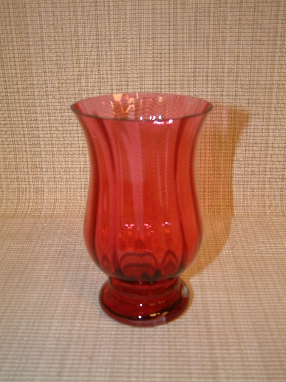 Cranberry Flared vase