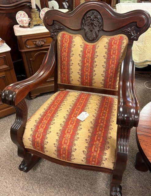 fancy mahogany rocker